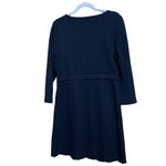 Tahari Womens Size 12 Black Solid Stretch Sheath Cocktail Career Dress Photo 3