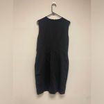 Brooks Brothers  Sheath Dress Black High Neck Ruched Bodice Knee Length Sz 12 Photo 3