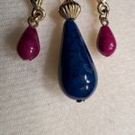 Art Deco Vintage Regal Gold Colored Kissing Peacock Birds Dangle Brooch Pin Photo 10