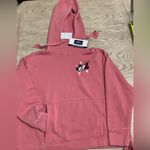 Charles River Apparel  Pink Hoodie with Mickey Mouse Design Photo 0