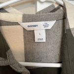 Old Navy White and Green Long Sleeve Button Down Shirt Photo 2