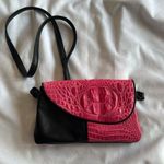 Vintage Hot Pink D’Onofrio Alligator Leather Crossbody Purse Bag Brass Hardware Photo 0