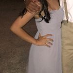 David's Bridal Grey Bridesmaid Dress Photo 2