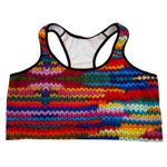 Gear Bunch 2XL Womens Racerback Sports Bra Knit Crochet Print Medium Impact Size 2X Photo 1