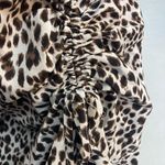 Very J  Ruched Animal Print Midi Skirt Size Large Hand Measures Smaller Photo 9