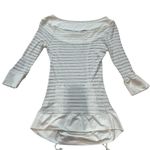 Frederick's of Hollywood  white long‎ sleeve shirt size xl Photo 5