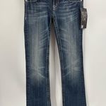 Buckle Miss me  Y2K 2000s beaded embroidered bling cross wings size 29x34.5 long Photo 1