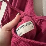 Free People Pink corduroy high roller jumpsuit Photo 4