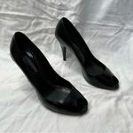 Ralph Lauren Collection purple label black peep toe heels size 9.5 office siren Photo 3