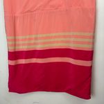 Magaschoni 100% Silk Peach Pink Shift Dress Sz 6 Colorblock Photo 15