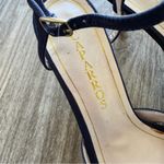 Caparros  Blue Satin Rhinestone Kitten Heels Womens 7 Formal Dressy Party Bling Photo 4