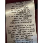 Pendleton  Burgandy Sherpa pull over pleaid wool accents L Photo 5