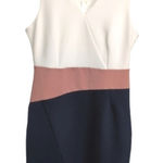 Metaphor  Dress Bodycon Sleeveless Assymetrical Hem Blue Pink White Medium Photo 0