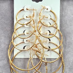 None Gold Multiple Small Large Hoops Set Dangle Hook Fashion Jewelry‎ Earrings JB2-47 Photo 0