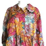 Kika Vargas Target Women Medium Anemone Floral Mini Dress Pink Blue Gold EUC Size undefined Photo 4