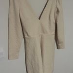 Urban Outfitters NWT  Cream dress V neck stretchy M Photo 2