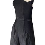 ZARA  Knit Ribbed Mini Dress Size S Black with Criss Cross Back Straps Photo 9