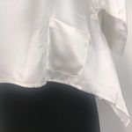 NWT CAARA Satin Silky White Cropped Top XS Photo 2