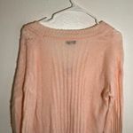 FRNCH Paris V-Neck Pointelle Cardigan Pink Pearl Photo 7