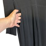 Reformation Mayhem Jumpsuit Black Lenzing Viscose Rayon Plunge Neckline Size 4 Photo 6