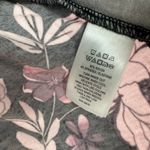 Tahari ‎ Size 1X Deep V-Neck 3/4 Sleeve Shirt Blouse Top Black Floral Print Rayon Photo 3