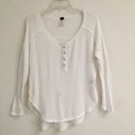 Free People  we the free Ivory Sunday Henley XS Photo 1