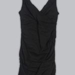 Eileen Fisher  Black Cocktail Dress | Cotton Blend | Stretchy | LBD | Size 10 Photo 5