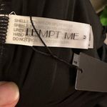 Tempt Me  Black One Piece High‎ Neck Monokini Swim Suit Size Medium NWT Photo 3