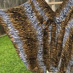 Vix Paula Hermanny Leopard Print Coverup XS/S Tan Photo 3