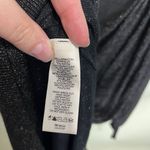 DKNY JEANS Black Gold Metallic Sparkly Long Sleeve Cowl Neck Sweater Dress 22/24 Photo 5