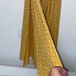 Imperfect NWT NAF NAF Paris skirt yellow maxi skirt rope tassel belt polka dot Photo 9