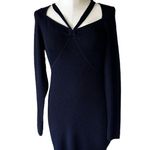 French Connection NWOT Joann Mari Long Sleeve Mini Dress In Utility Blue Photo 9