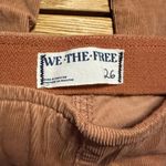 Free People Jenny slim flare orange corduroy jeans 26 Photo 5