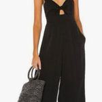 LSPACE Pasadena Large Black Ruffle Adjustable Sleeve Pantsuit Jumpsuit Ankle Photo 0