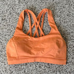 Lululemon Energy Sports Bra, Orange Soda, Size 4! Photo 0
