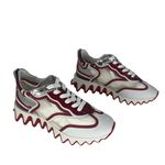 Christian Louboutin Sharkina Sneakers in White Mesh & Red Patent Leather Photo 5