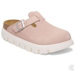 Birkenstock Papillio Light Rose Suede Chic Retro Feminine Chunky Boston Size 42 Pink Photo 10