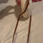 Francesca's Olivia round rattan crossbody purse.  Photo 2