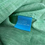 J. McLaughlin  Britt linen button down top green sz XL Photo 5