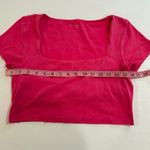 Aerie Offline by Real Me Square Neck Crop Top Hot Pink Size L Photo 5