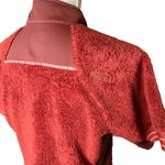 The North Face Women's red/maroon short sleeve fleece jacket size small Photo 5