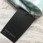 Free Press  Trixie Striped Knotted Halter Bikini Swim Top Medium New Green White Photo 5