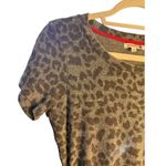 Sundry  Anthropologie Gray Leopard Print Ruched Midi Dress Size 1 (US Small) Photo 6