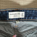 Abercrombie & Fitch Curve Love Dark Blue High Rise Loose Jeans Photo 1