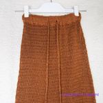 Free People New!  x‎ Flook Rust Brown Crochet Brooke Maxi Skirt, size XS Photo 5