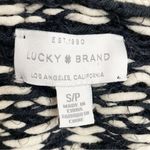 Lucky Brand  Diamond Fair Isle Long Boho Cardigan Black & Cream Womens Size Small Photo 12
