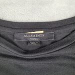 All Saints Women's Black Top Blouse Ruffle Sleeve Size S Small Photo 2