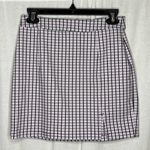 Garage  Lavender Check Plaid Print A Line Mini Skirt Pink Purple Y2K Skater Small Photo 3