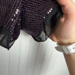 Diane Von Furstenberg  Plum/Black Sequin Shorts Lined H4 Photo 3