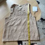 Nation Ltd Bella Smocked Tank in Almond Milk Size XL NWT Photo 7